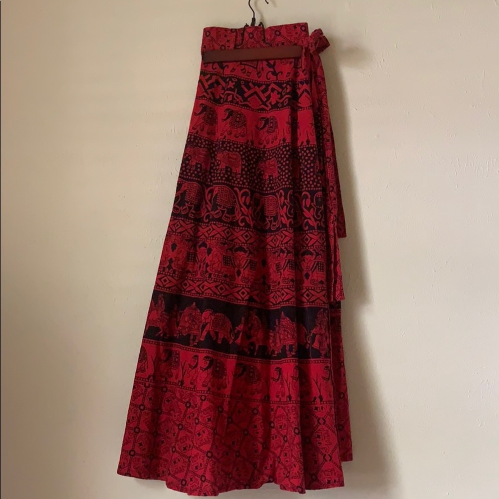 Lovely boho Indian wrap skirt